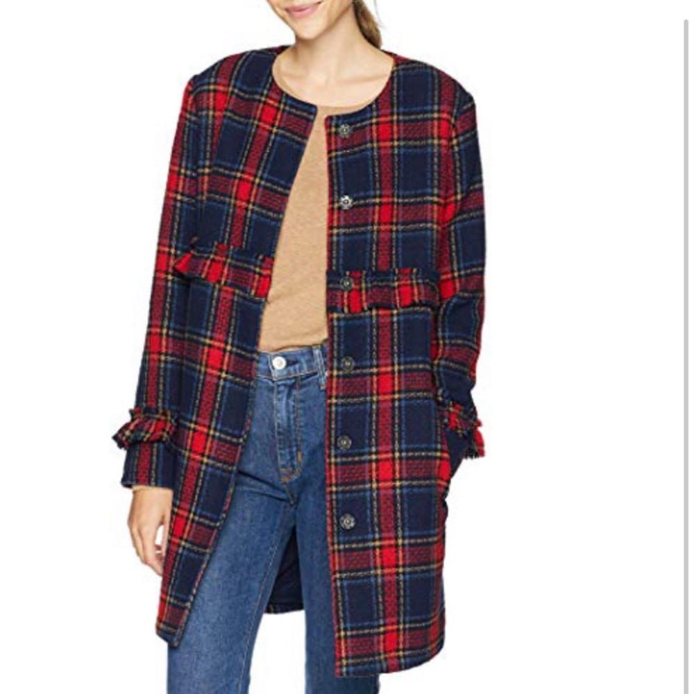 Jack Brand plaid “Swag” jacket